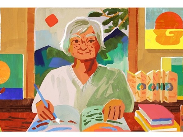Lebanese-American Artist Etel Adnan Honored With Google Doodle